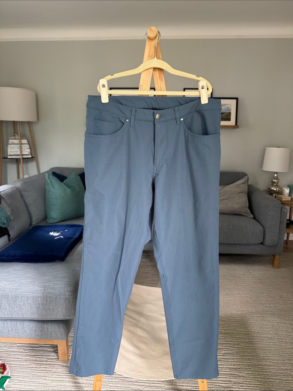 lululemon athletica Men's Straight-Leg ABC pants in Slate Blue